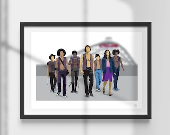 The Warriors | Movie | Coney Island | New York Gang | Print | Minimalist Wall Art