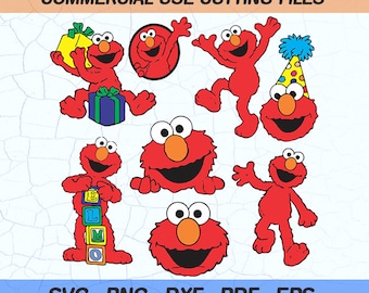 Download Elmo Birthday Svg Etsy