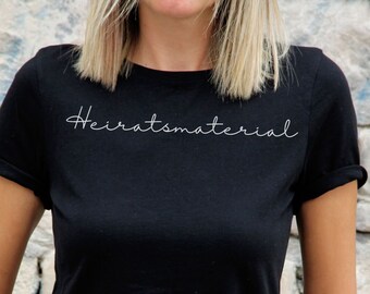 Heiratsantrag T-Shirt Damen Geschenk Heiratsmaterial