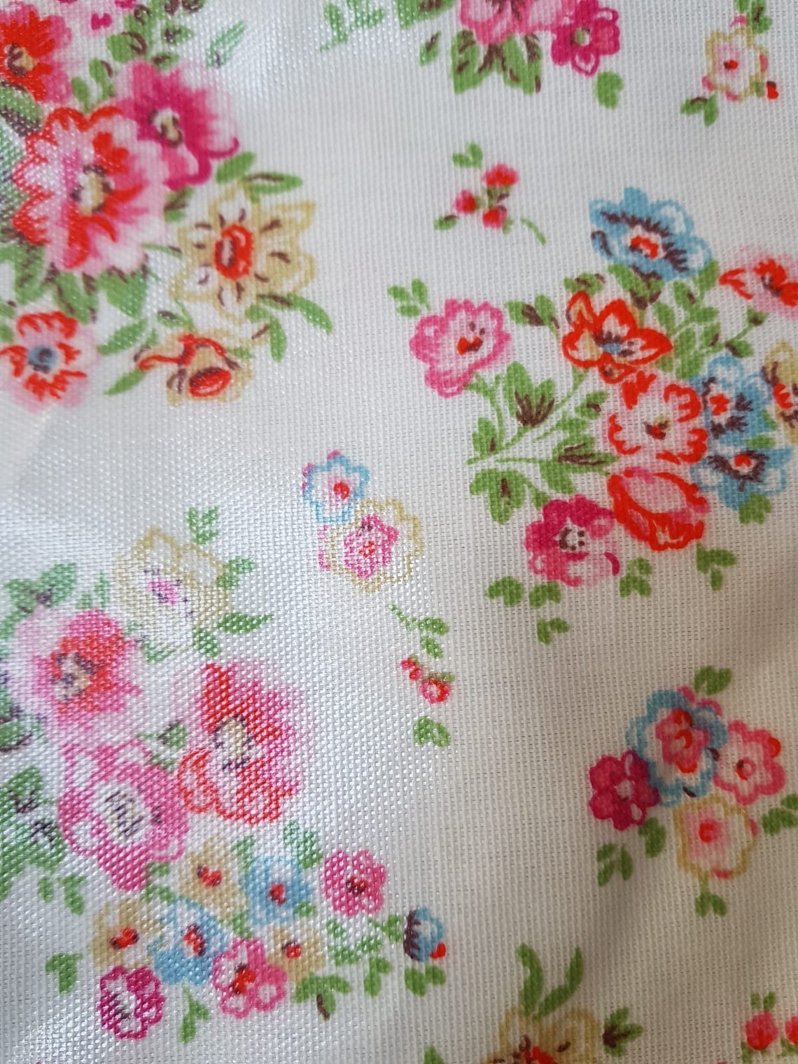 Cath Kidston floral oilcloth fabric by the metre and half Etsy