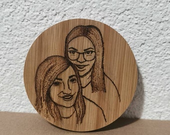 Handmade personalised wood art