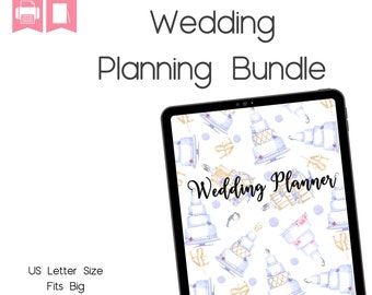 Wedding Planner Printable, Printable Wedding Planner Kit, Wedding Binder Template, Wedding Planning Book, Wedding Planner Organizer, LETTER