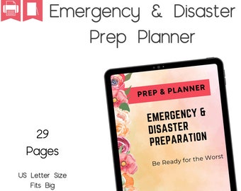 Emergency Binder Inserts, In geval van nood Afdrukbaar, Emergency Planner, Emergency Organizer, Disaster Prep, Emergency Prep