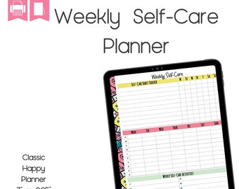 Self-Care Tracker, Habit Tracker, Weekly, Classic HP