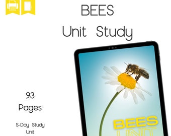 Bees Unit Study, Homeschool Unit Study, K-2 Homeschool, Bee Lapbook