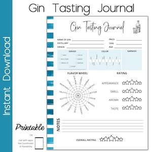Journal de dégustation de gin
