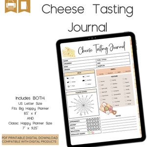 Cheese Tasting Notes Journal Printable