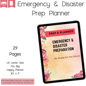 Emergency Binder Inserts, In Case of Emergency Printable, Emergency Planner, Emergency Organizer, Disaster Prep, Emergency Prep