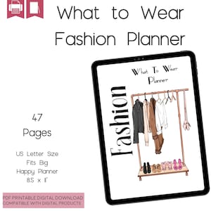 Printable Wardrobe Planner, Outfit Planner