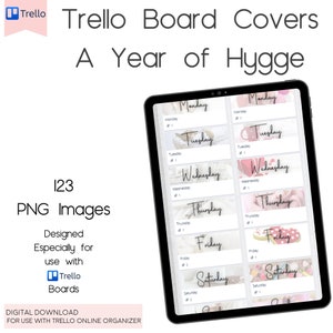 Trello Planner Cover Cards, Trello Week Planner Cover Cards