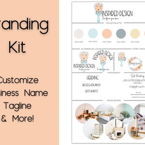 Branding Package, Brand Kit, Branding Kit, Feminine Logo