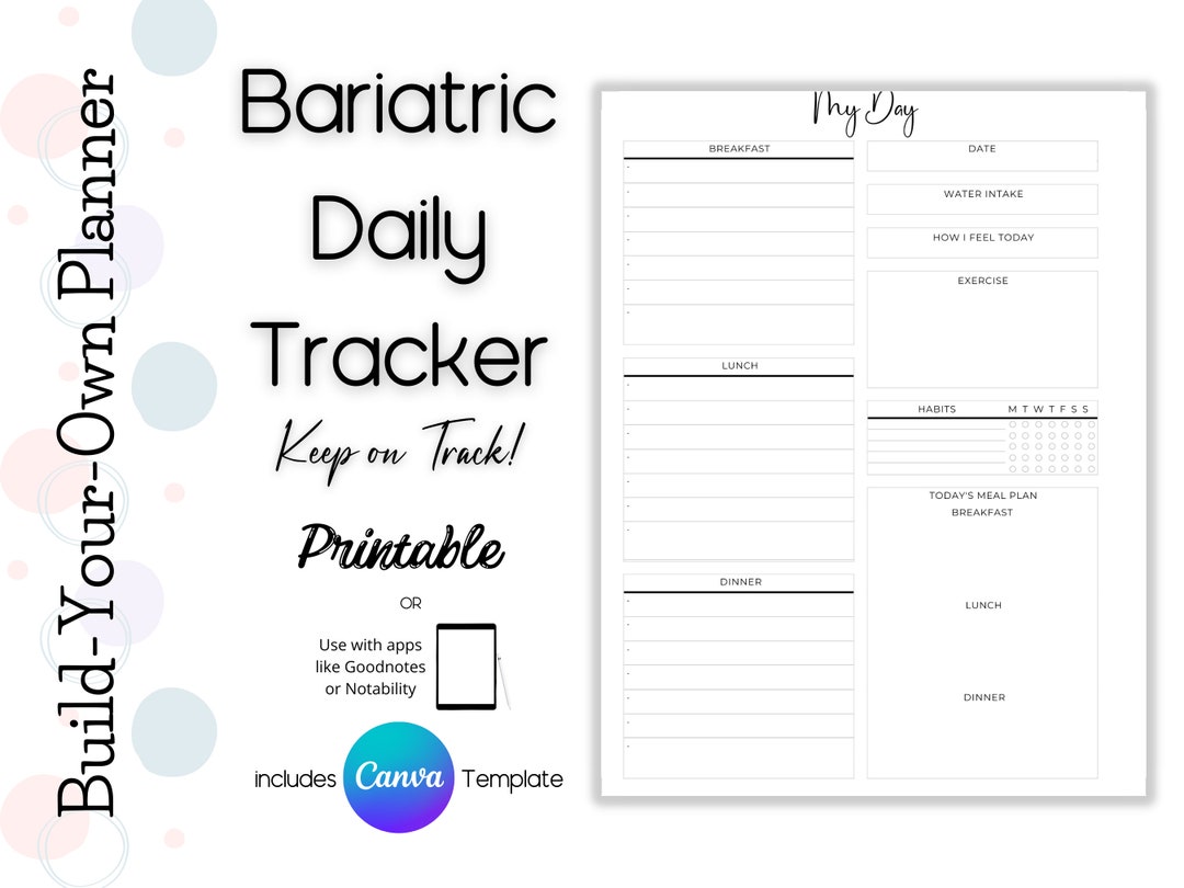 Bariatric Surgery Daily Tracker, Weight Loss Surgery Daily Tracker ...