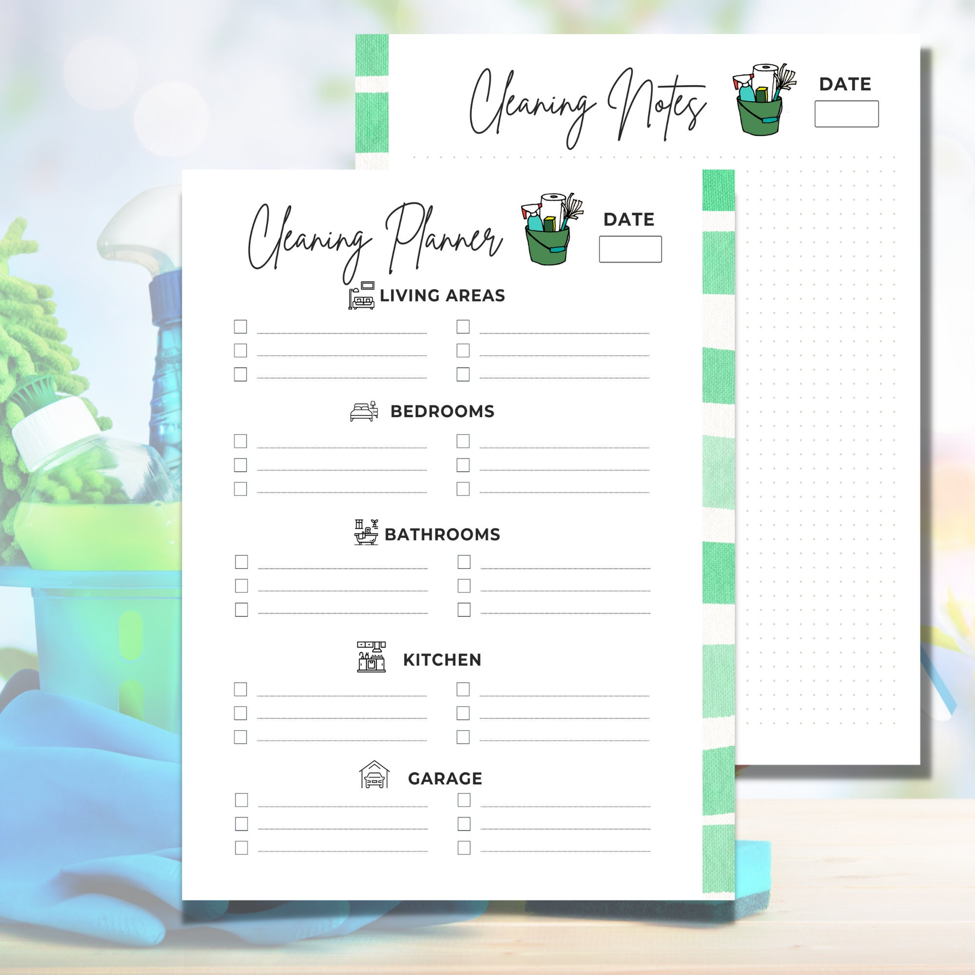 Spring Cleaning Bundle Complete Cleaning Planner Weekly - Etsy