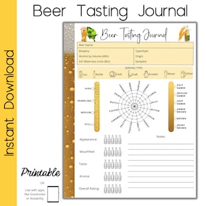 Diário de degustação de cerveja - registre e lembre-se de suas cervejas favoritas