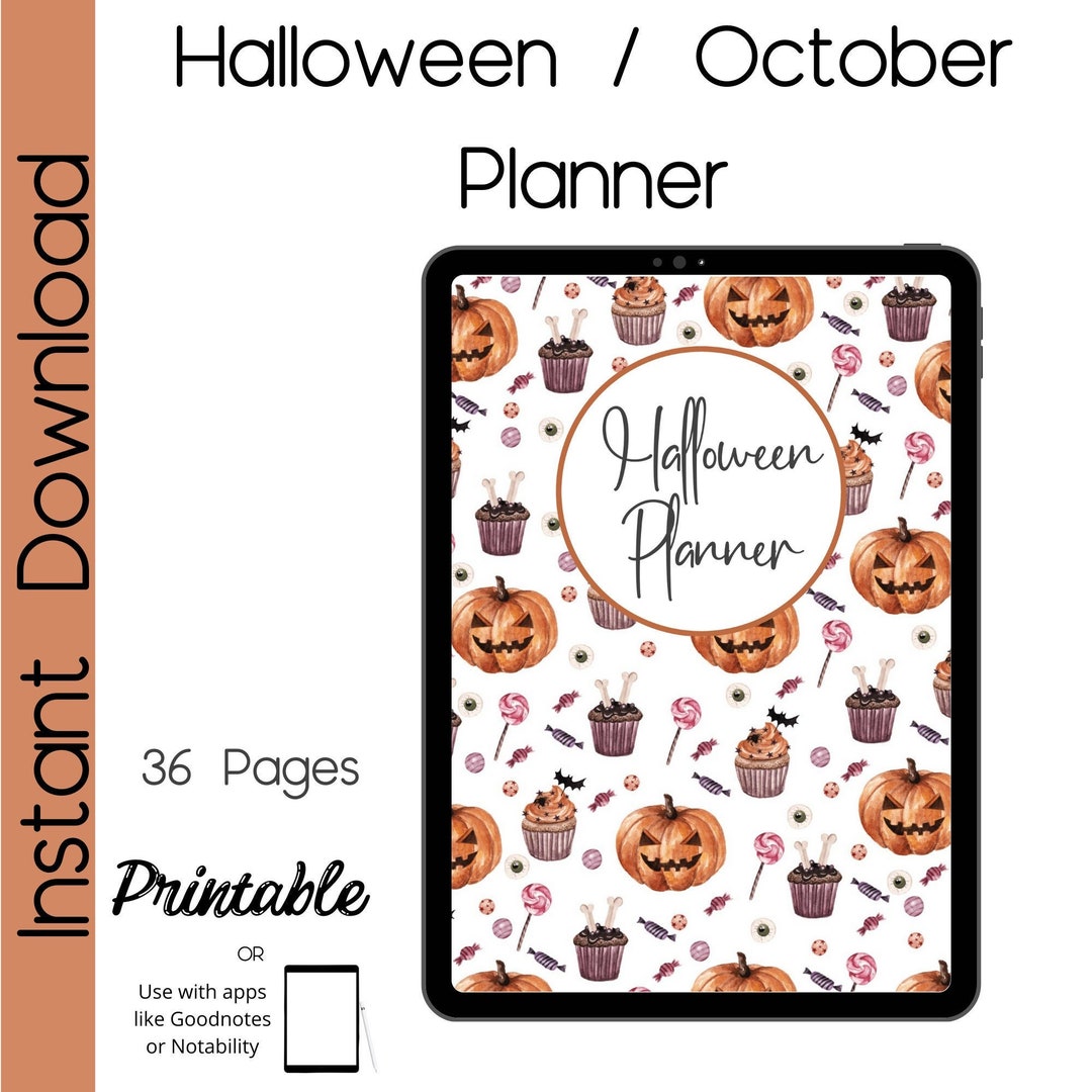 Halloween Planner Printable - Etsy