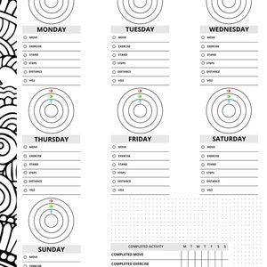 Apple Watch Fitness Tracker, Workout Tracker, Goal Tracker, Habit Tracker, Fitness Tracker, Daily Habit Tracker, Apple Watch Tracker