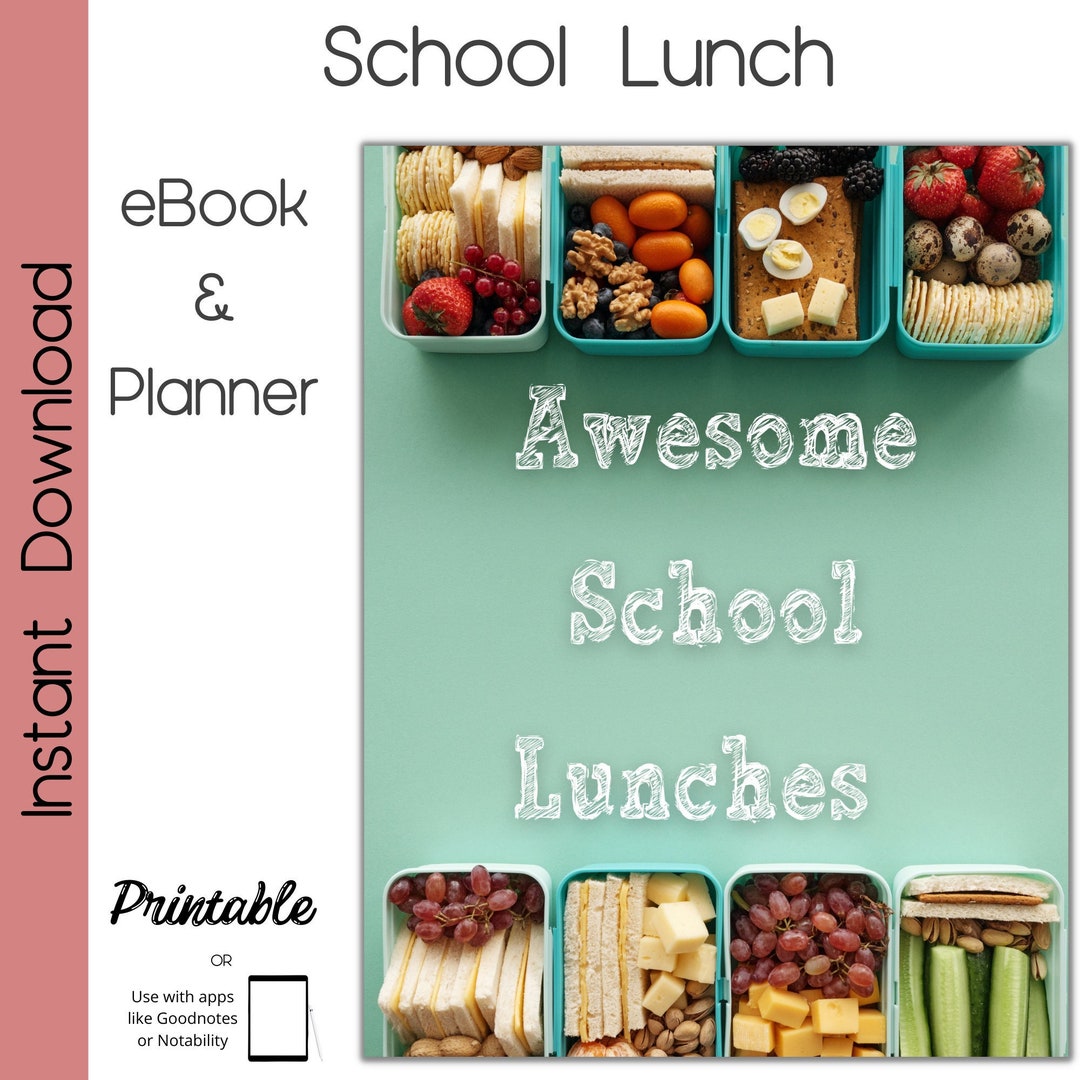 School Lunch Meal Planner, Kids Lunch Ideas - Etsy UK