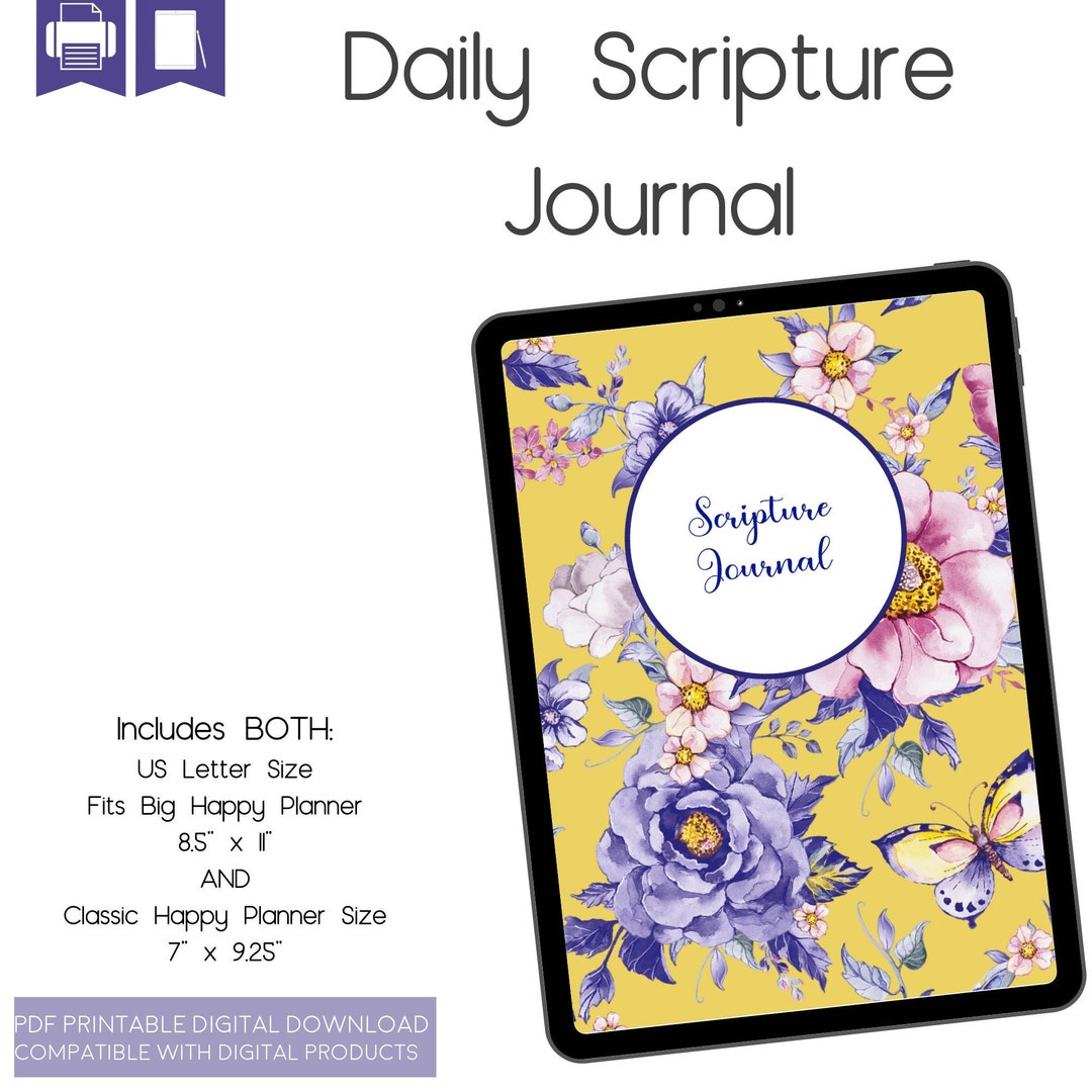 Scripture Journal, Bible Study Printable, Prayer Printable, Bible Study Journal - Etsy