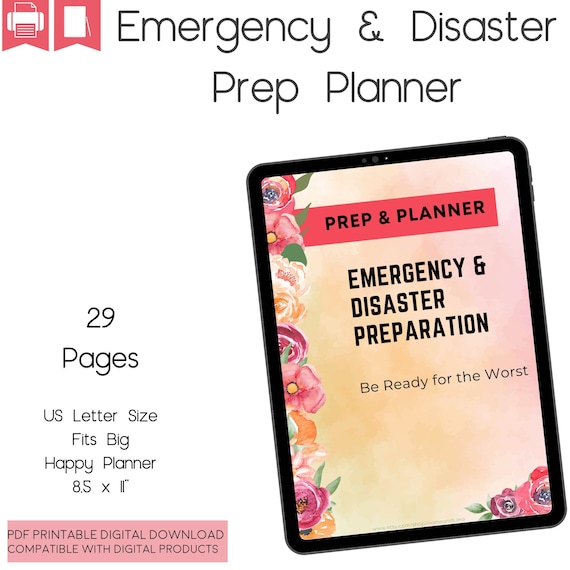 Emergency Binder Inserts, In Case of Emergency Printable, Emergency Planner, Emergency Organizer, Disaster Prep, Emergency Prep
