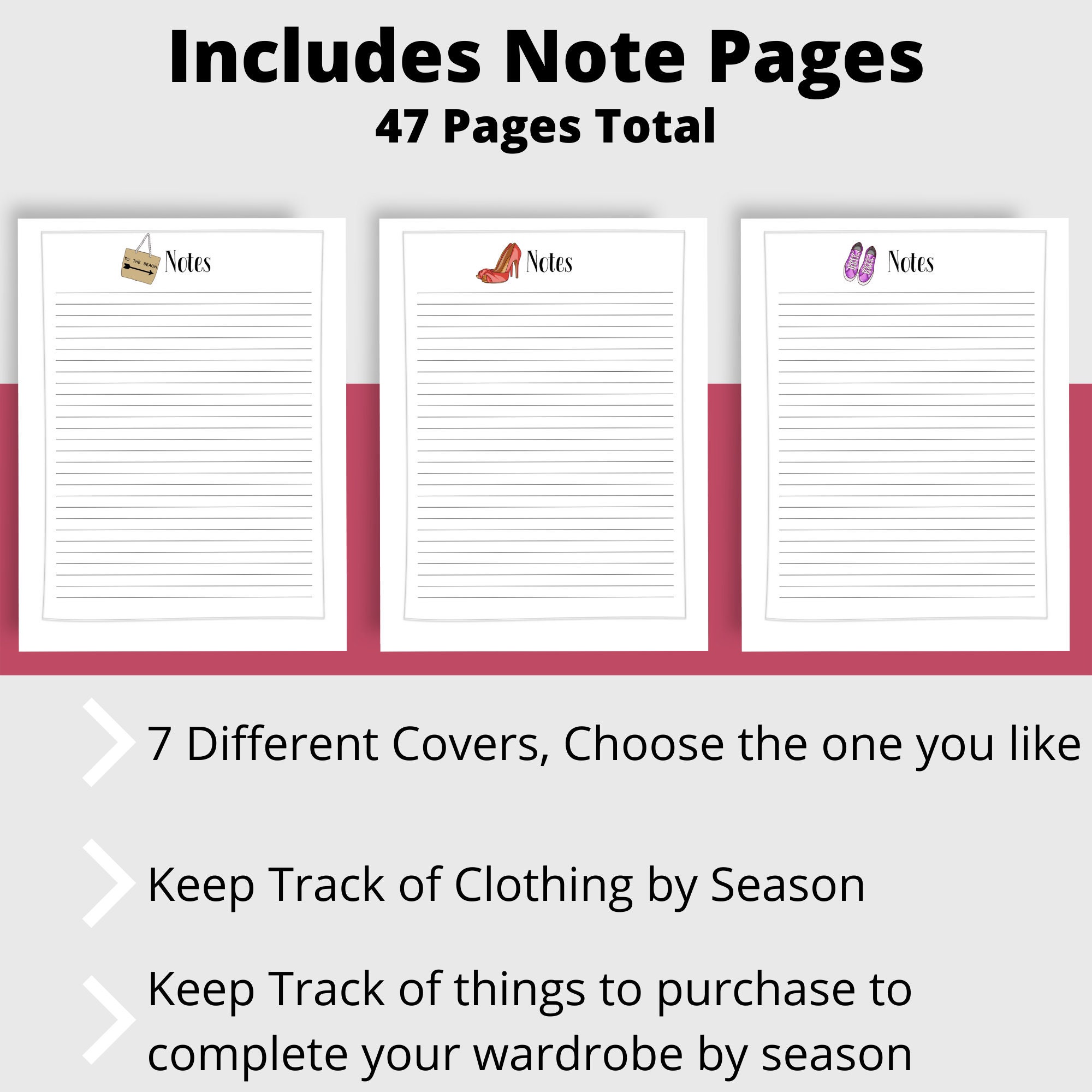 Printable Wardrobe Planner, Outfit Planner - Etsy