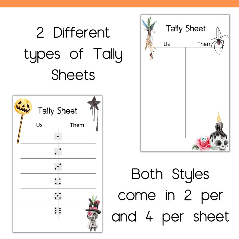 Halloween Printable Bunco Bundle - Etsy