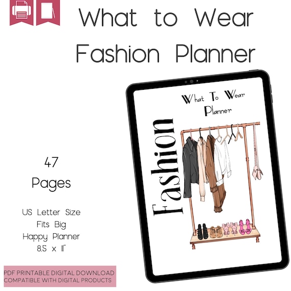 Printable Wardrobe Planner Outfit Planner | Etsy