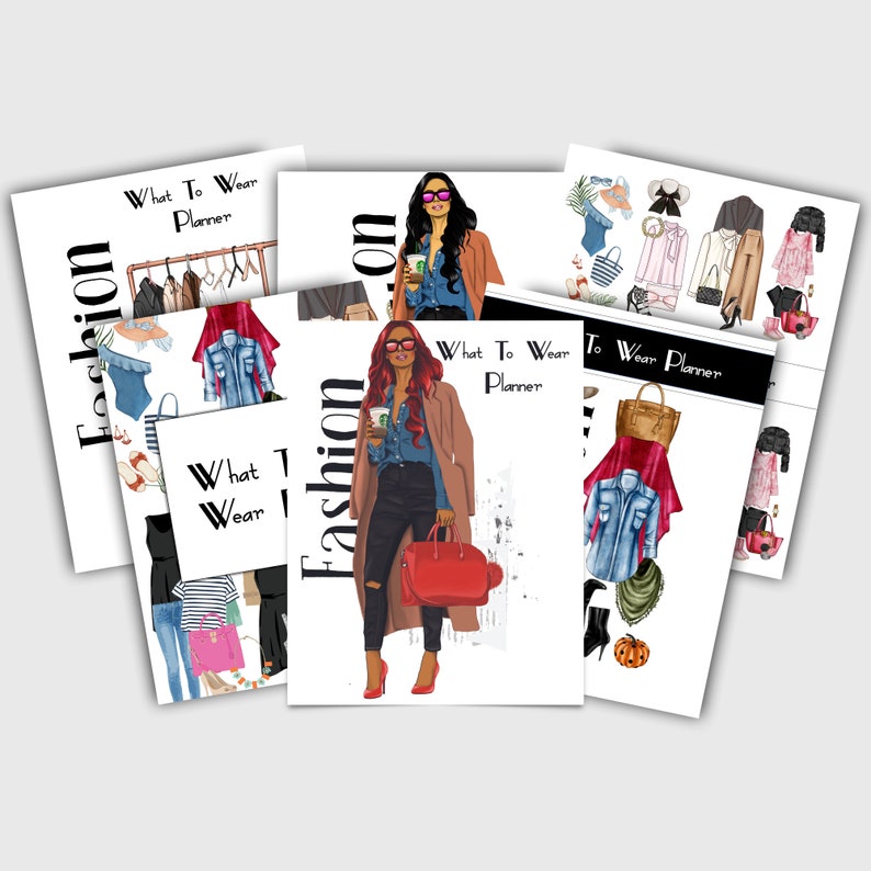 Printable Wardrobe Planner, Outfit Planner - Etsy