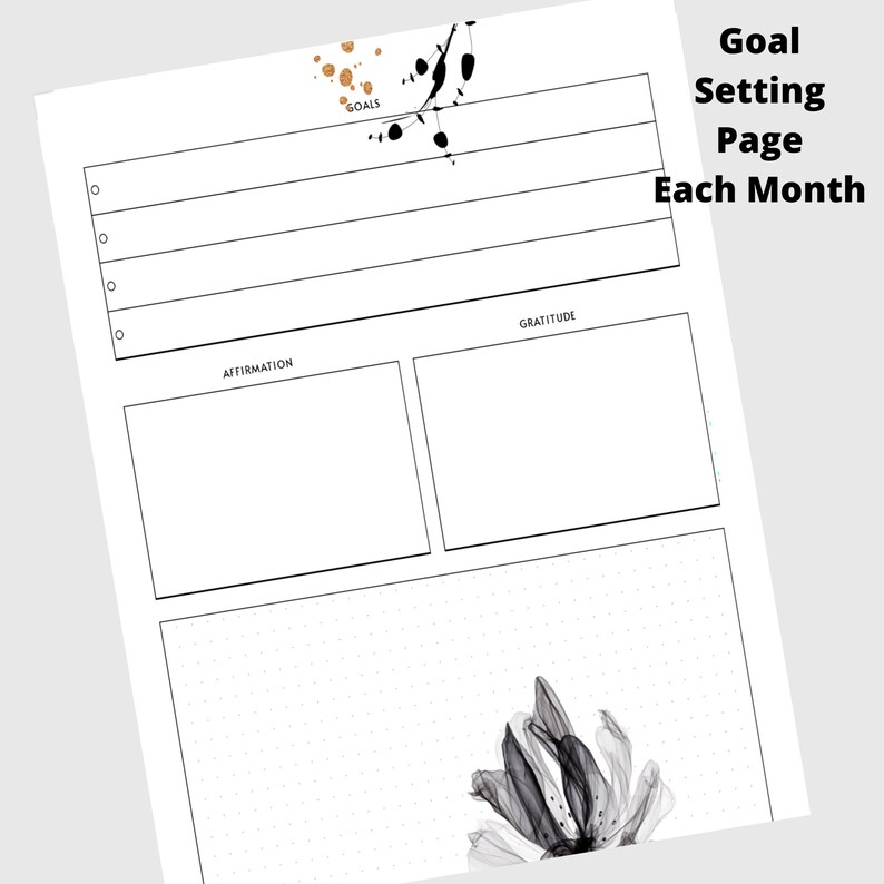 2022 Printable Planner 2022 Planner 2022 Printable Bullet Etsy