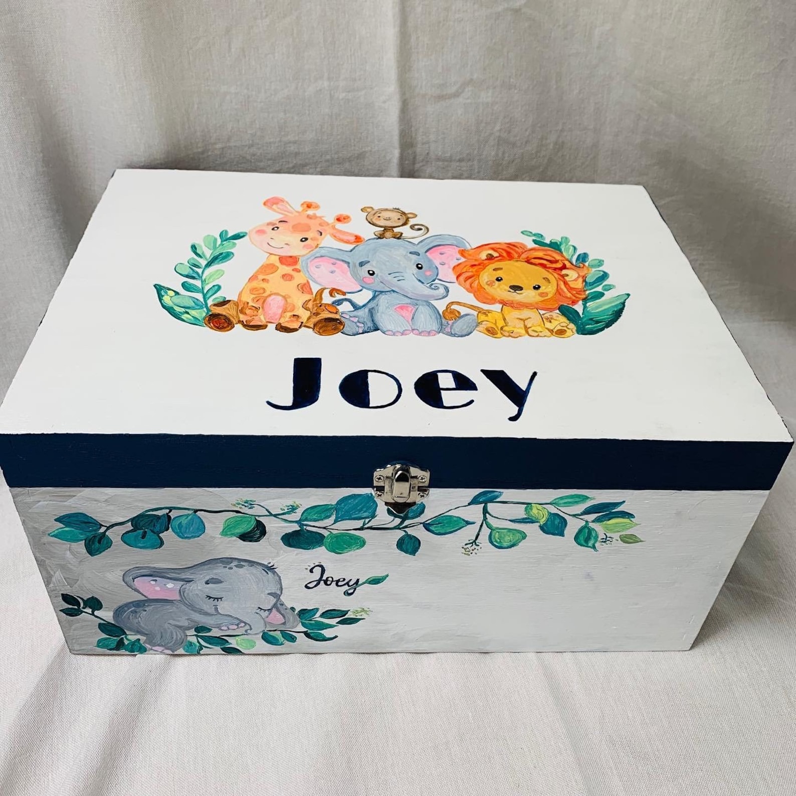 Baby Child personalised keepsake box Wooden Box storage Etsy