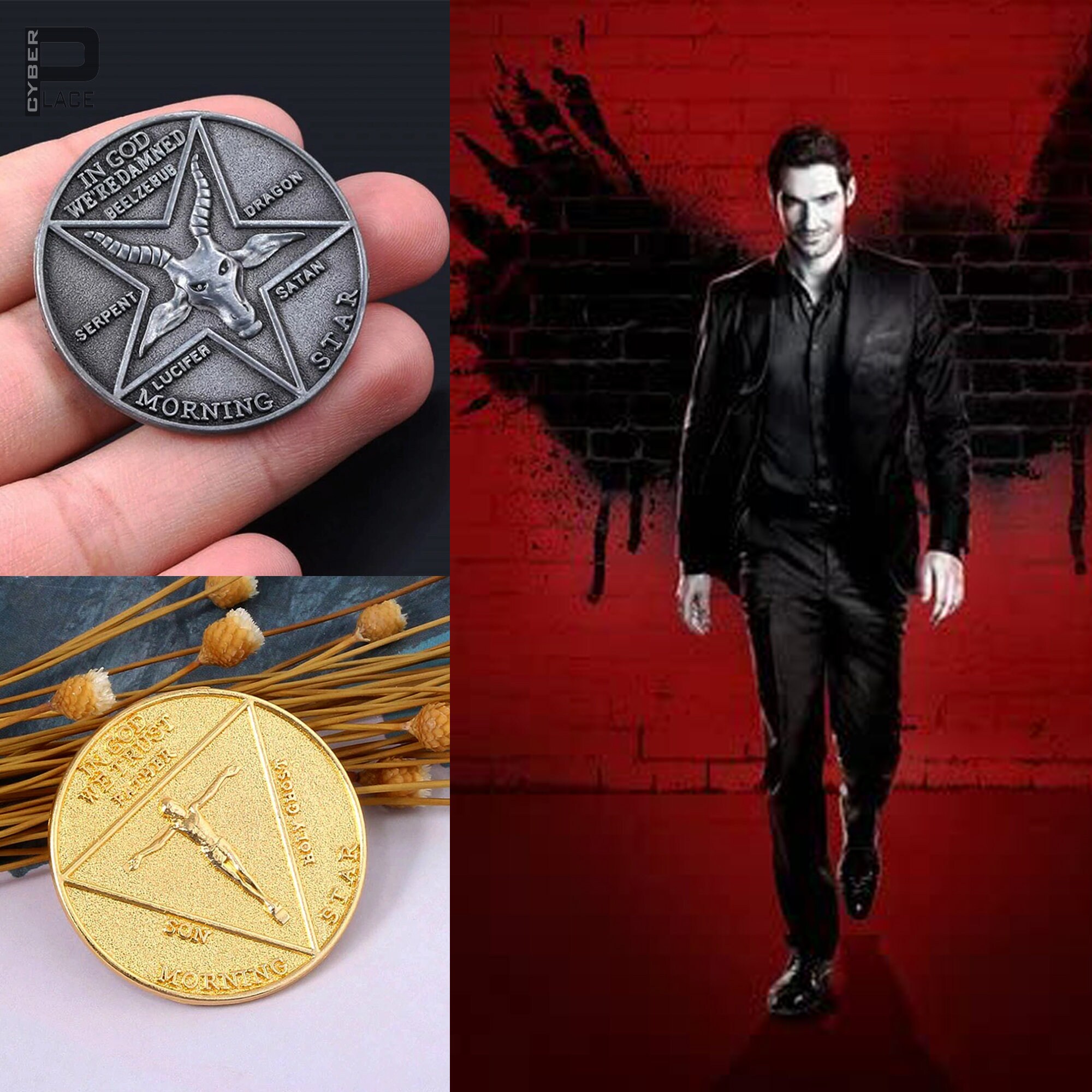 Lucifer Pentecostal Coin Movie Lucifer Collect Coin Cosplay Etsy UK