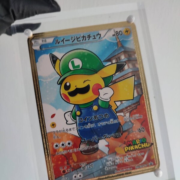 Luigi Pikachu Card Etsy UK