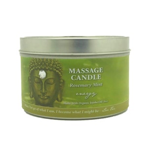 Massage Oil Candle with Essential Oils - Natural Selection Spa Buddhalicious