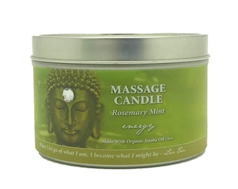 Massage Oil Candle with Essential Oils - Natural Selection Spa Buddhalicious