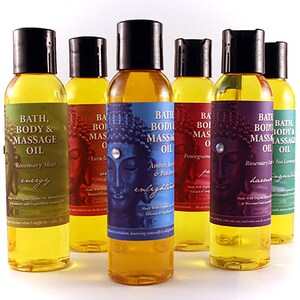 Organic Massage Oil with Jojoba Oil and Chamomile - Natural Selection Spa Buddhalicious