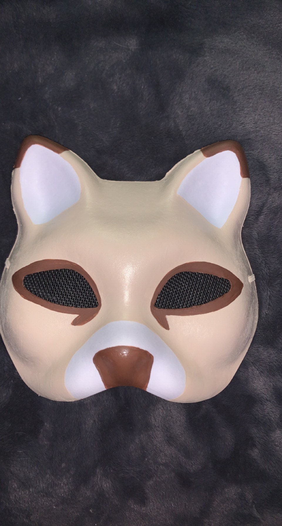 Hand Painted Felted Therian Cat Mask -  Denmark