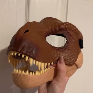 Plain Dino Mask - Raptor Mask -