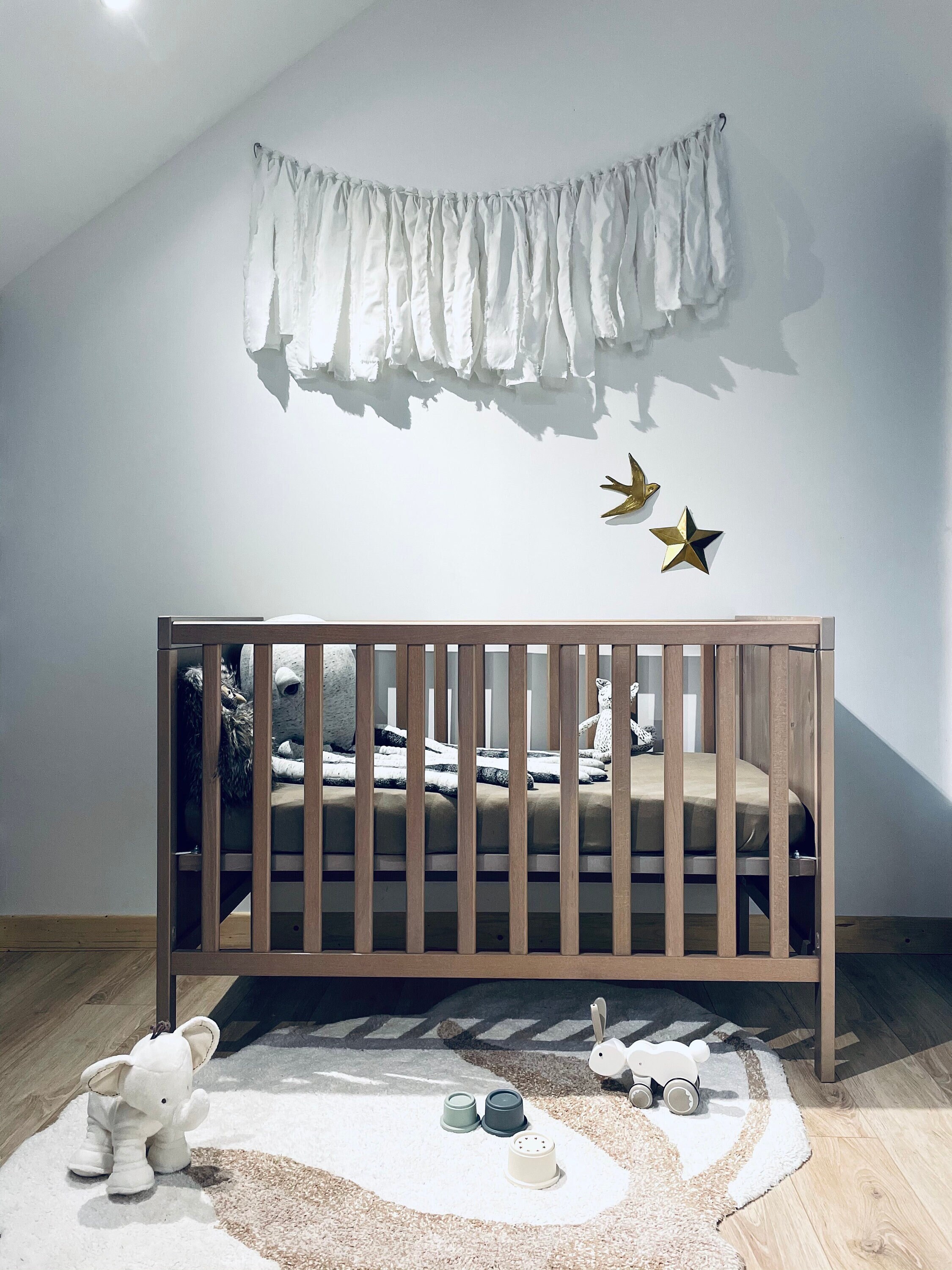 Blanche I Guirlande en Tissu Bohème