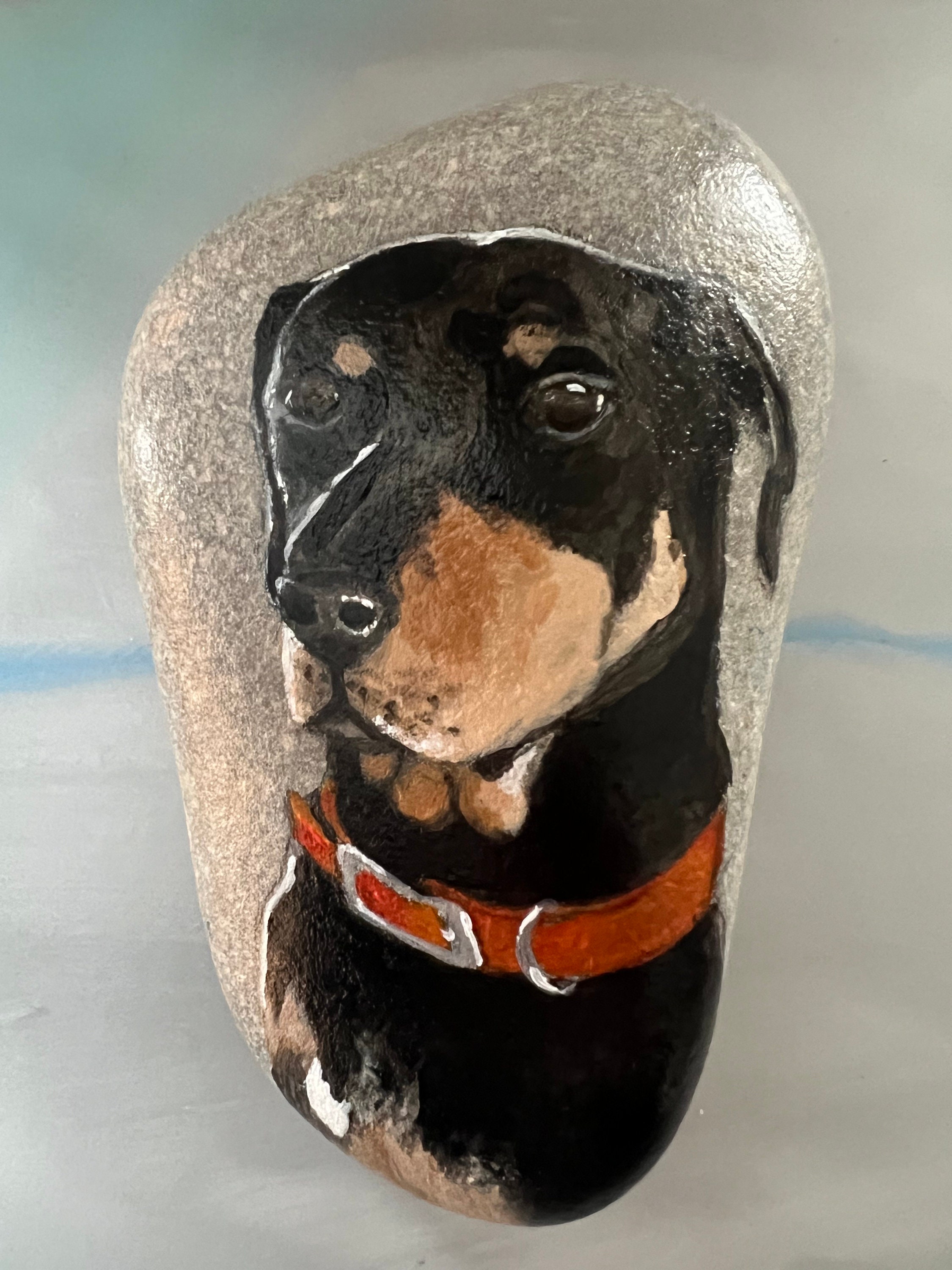 Easy Rock Painting Ideas Dogs Custom Pet Hand Painted Rocks,
