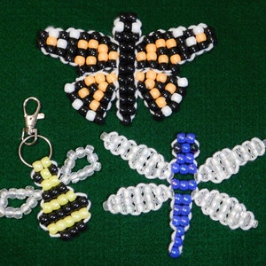 Beaded Keychain Animals | Beaded Insects | Keychain | 90s Gift | Animal Toy