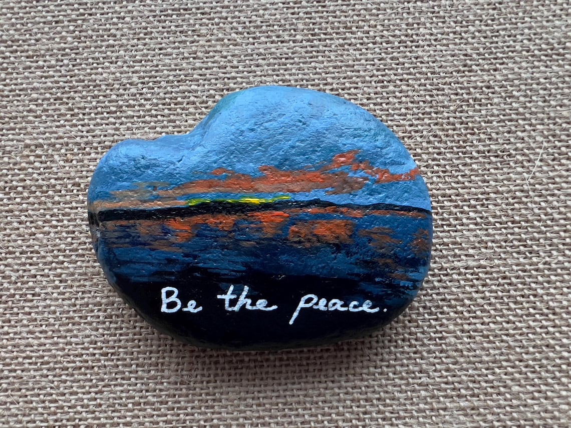 Positive Affirmation Rocks, Be Positivity Rocks, Painted Affirmation ...