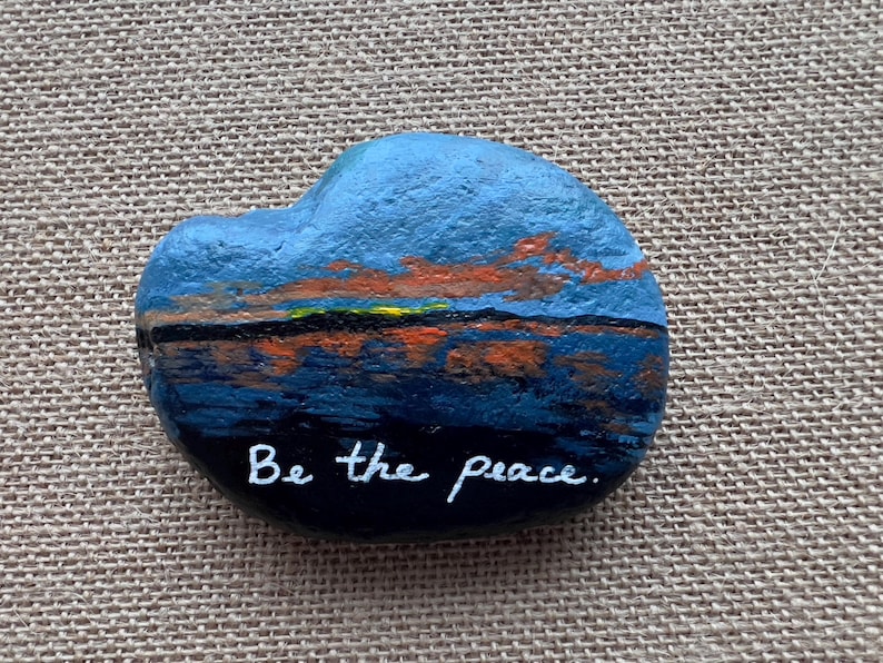Positive Affirmation Rocks, Be Positivity Rocks, Painted Affirmation ...