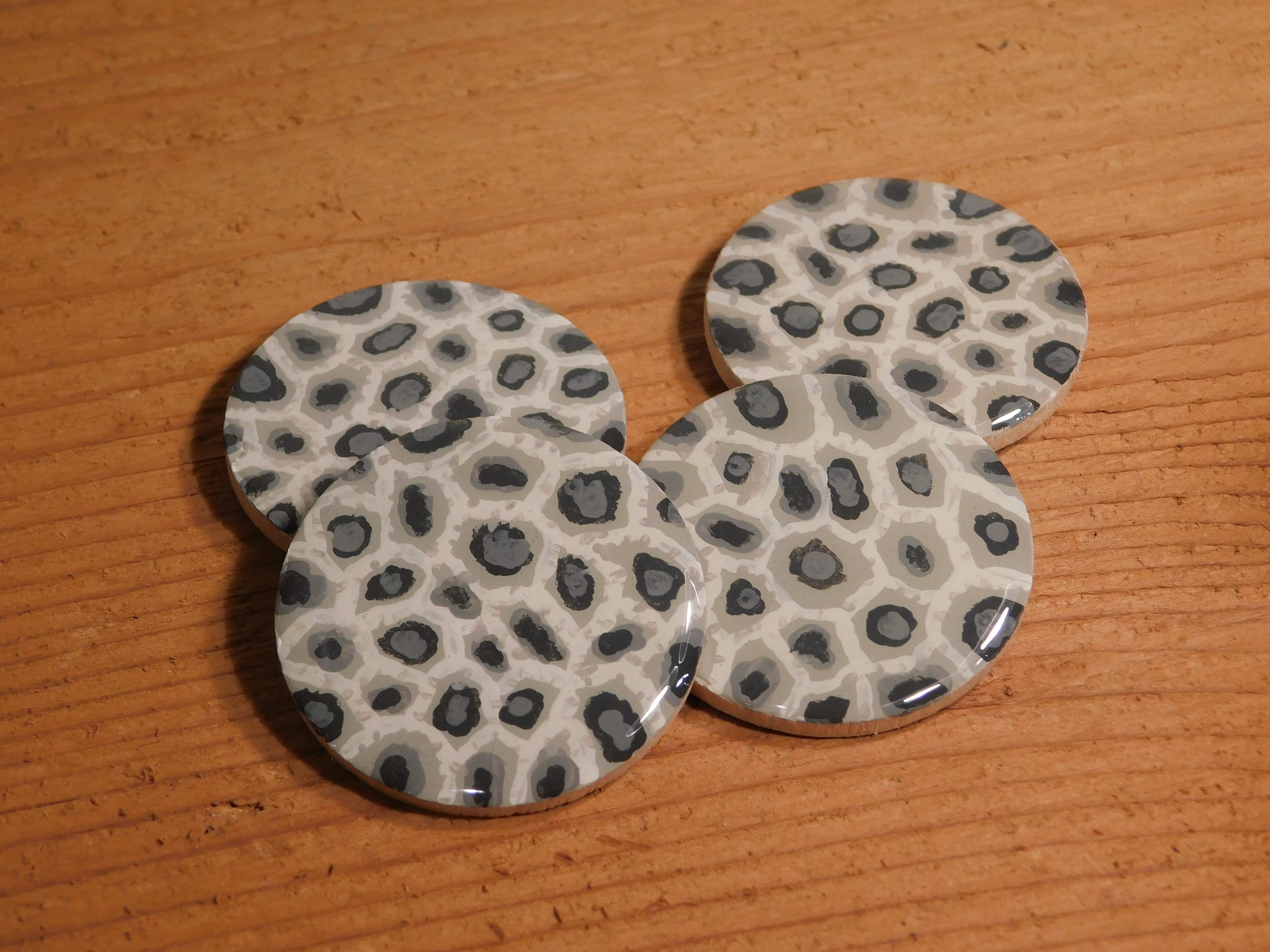 Petoskey Stone Magnet | Hand-Painted Magnet | Fossil Stone Magnet | Michigan Gift | The Great Lakes