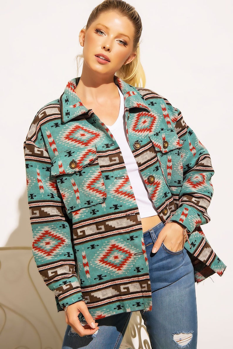 tribal print jacket