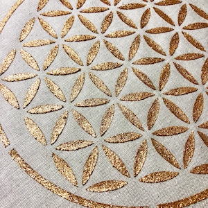 Tapis de tirage porte carte fleur de vie