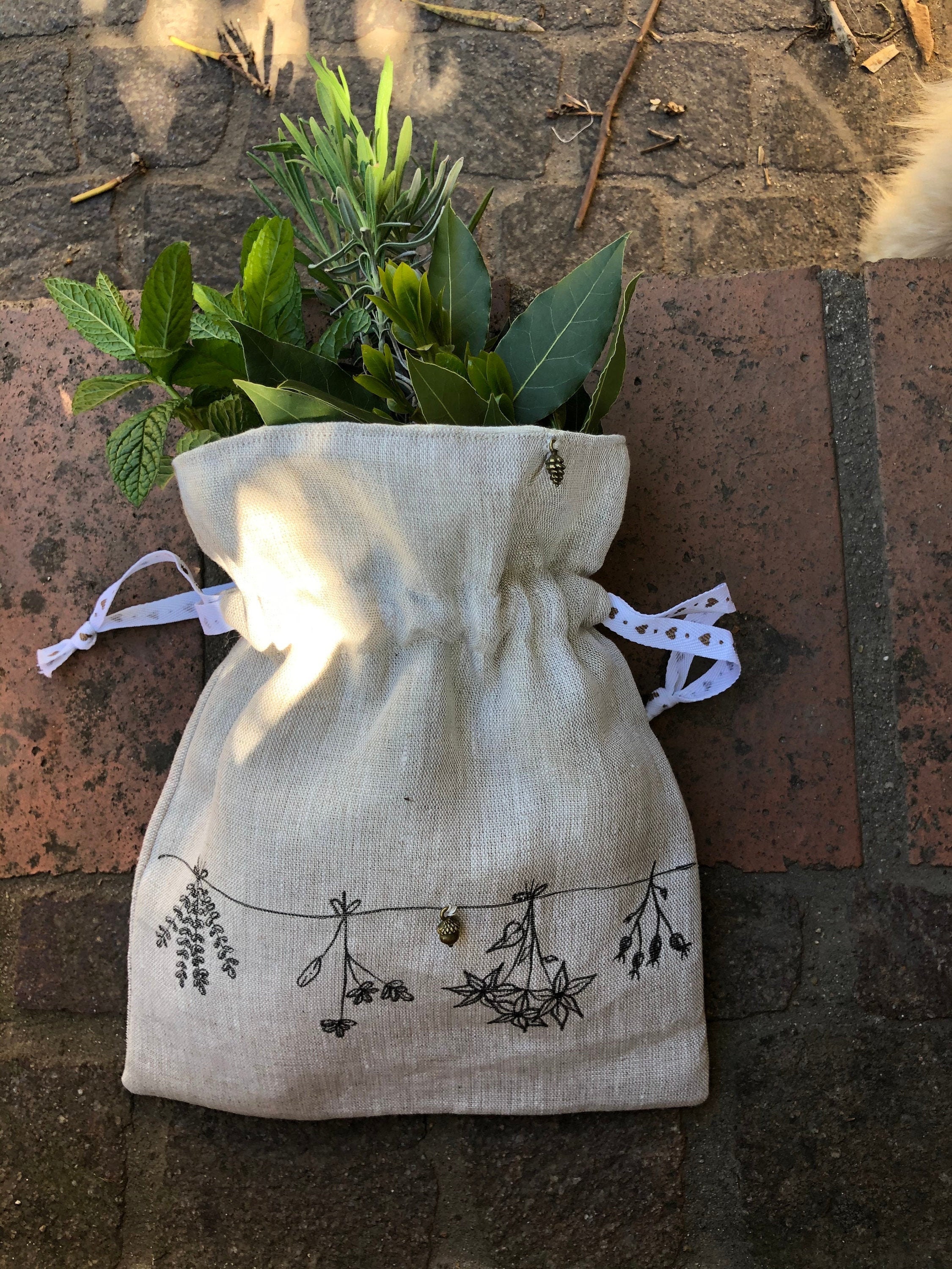 Pochon Réversible Pour Herbes Sacrées ou Oracle/Tarot