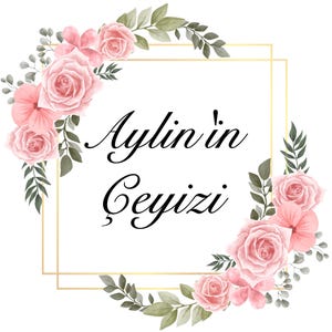 Pegatina Ceyiz, personalizada, pastilla Ceyiz, DIN A4