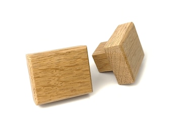 Square Wooden Drawer & Cabinet Knob