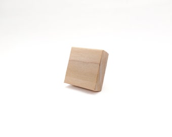 1-1/4" Square Wooden Drawer & Cabinet Knob