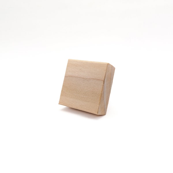 1-1/4" Square Wooden Drawer & Cabinet Knob