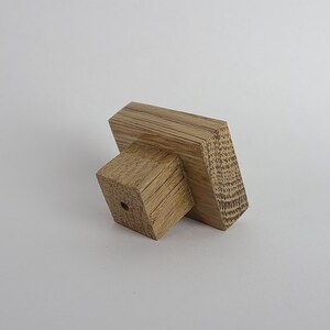 Cajón de madera cuadrado y perilla del gabinete | Etsy